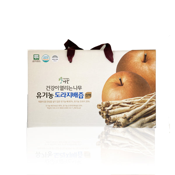 有機韓國桔梗梨汁 100毫升 x 30包