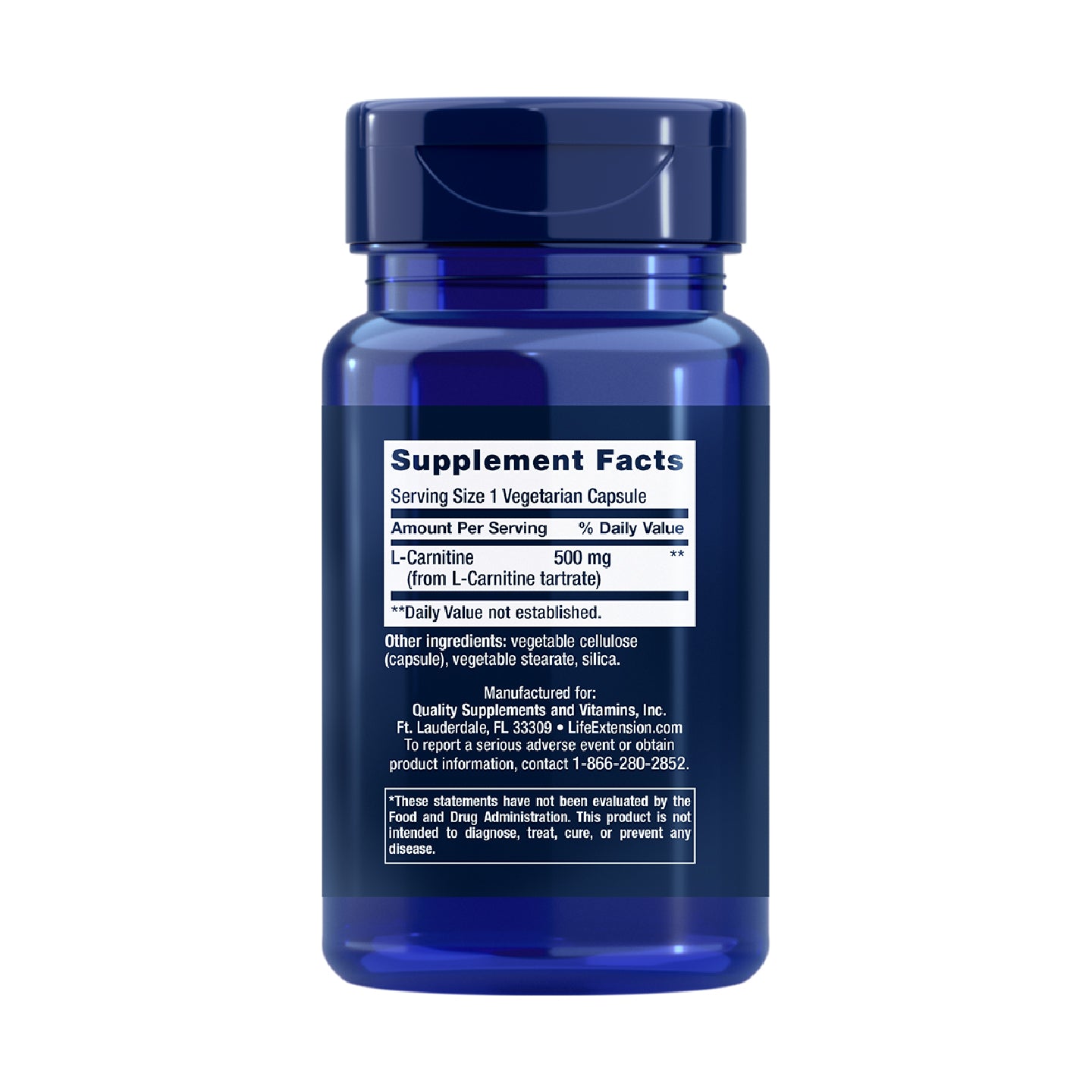 消脂抗氧L-Carnitine 500毫克 30粒 (此日期前最佳：2025年7月31日）