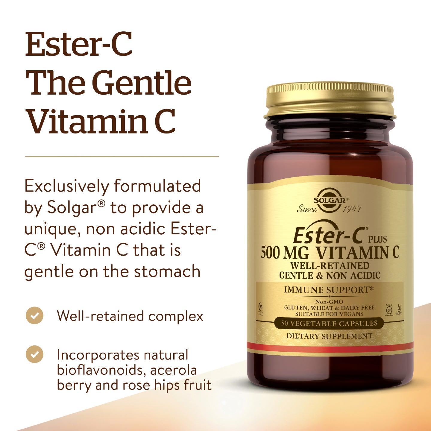 Ester-C® 酯化維他命C 500毫克【100粒增量裝】
