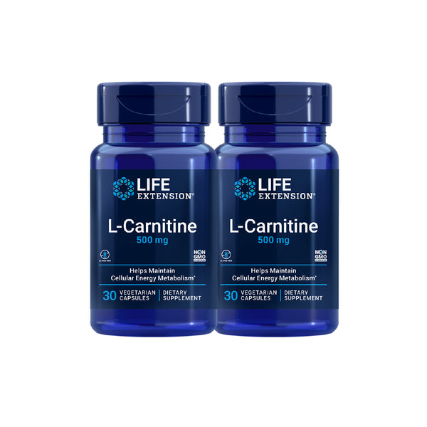 消脂抗氧Carnitine 500毫克 2樽裝 (1個月份量) (此日期前最佳：2025年7月31日)